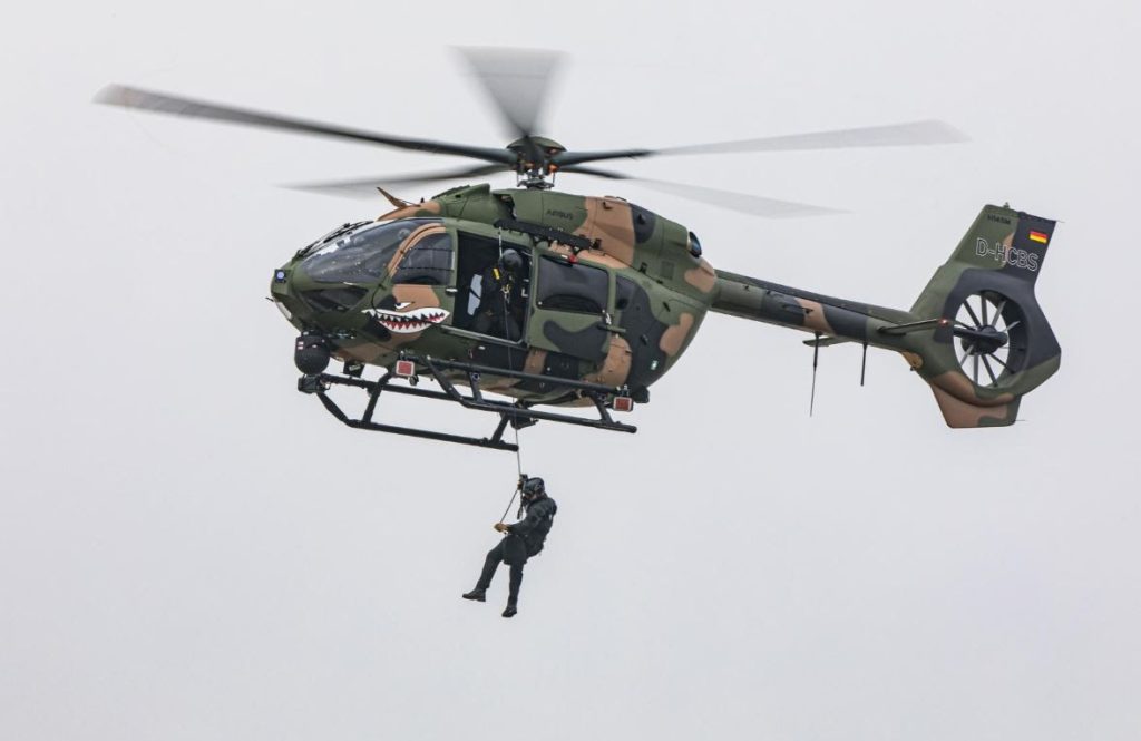 I nuovi elicotteri H145M (M sta per Militare) da attacco leggero che la Nato ha scelto di schierare in Belgio, simili ai Lakota americani