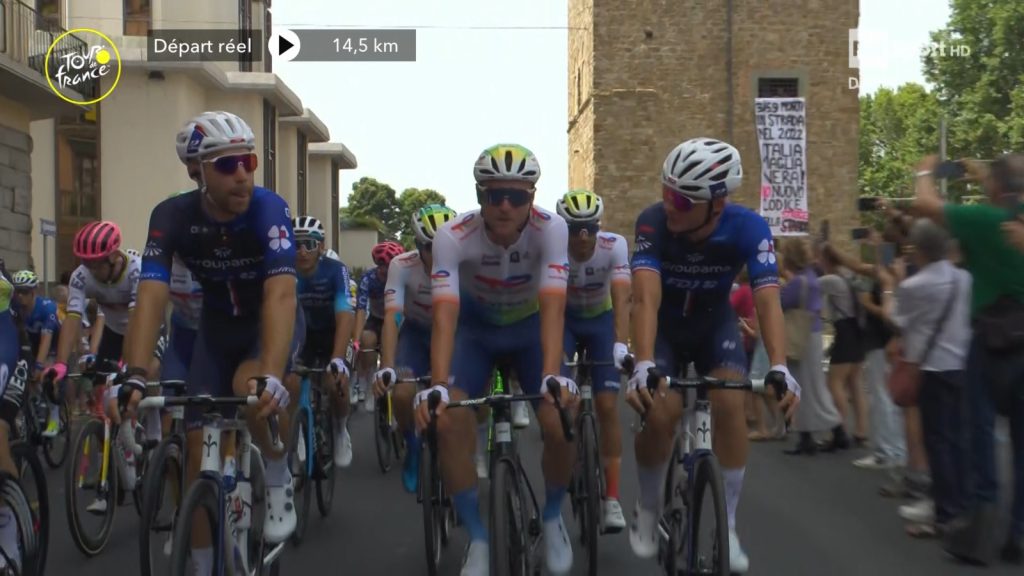 Protesta italiana al Tour de France contro il nuovo CdS