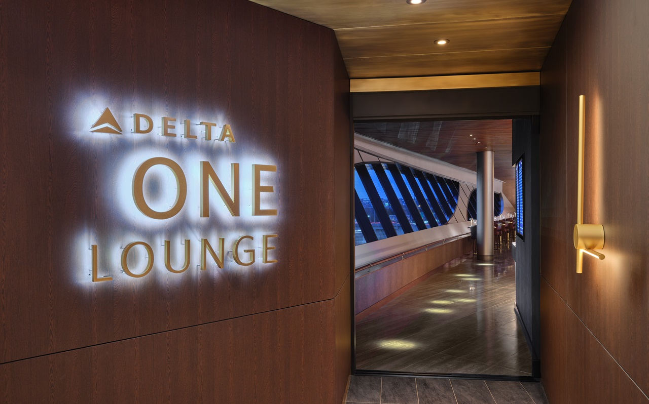 Delta lounge all'aeroporto di Boston